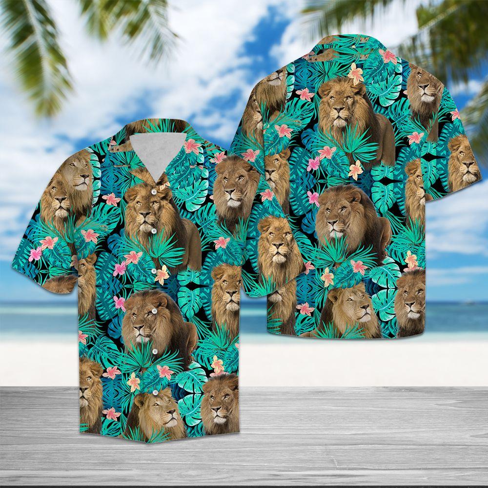 Lion Hawaiian Shirt Pre12686