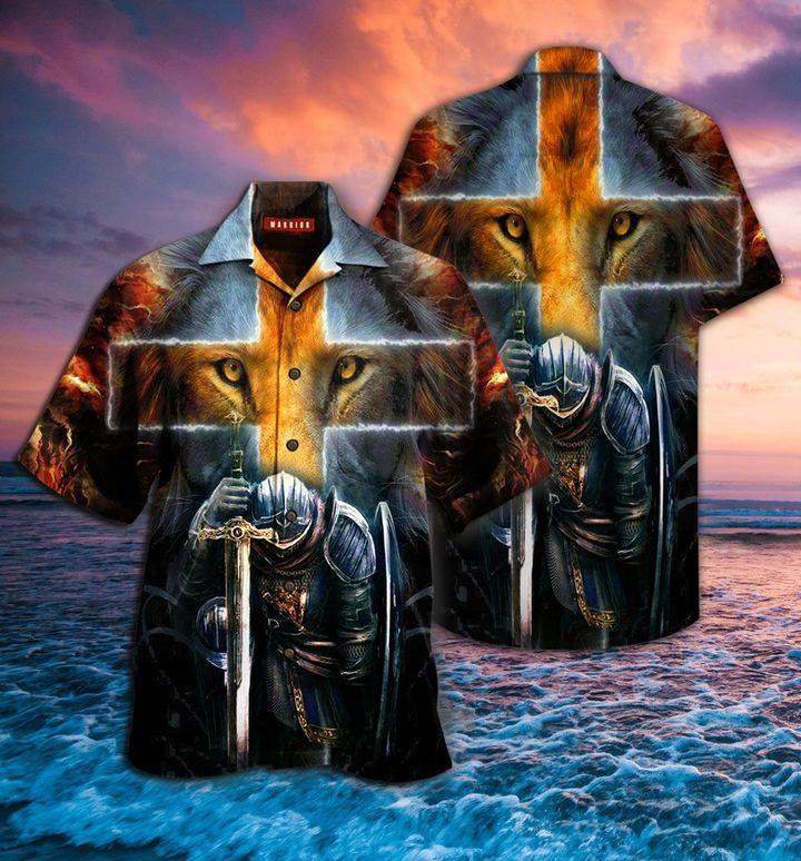 Lion Warrior Hawaiian Shirt Pre12660 Lion Warrior Hawaiian Shirt Pre12660