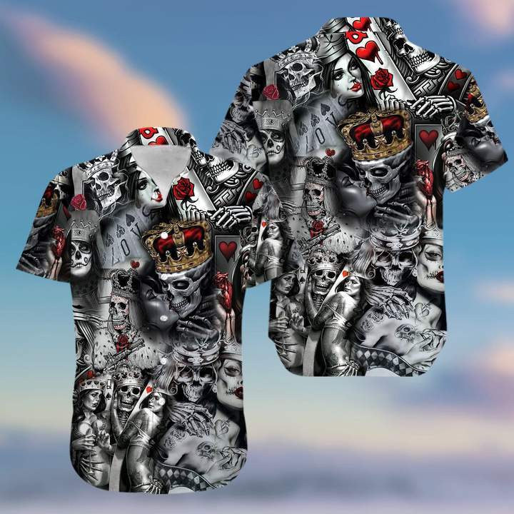 Love Is Blind Poker Skull Hawaiian Shirt Pre11846 Love Is Blind Poker Skull Hawaiian Shirt Pre11846