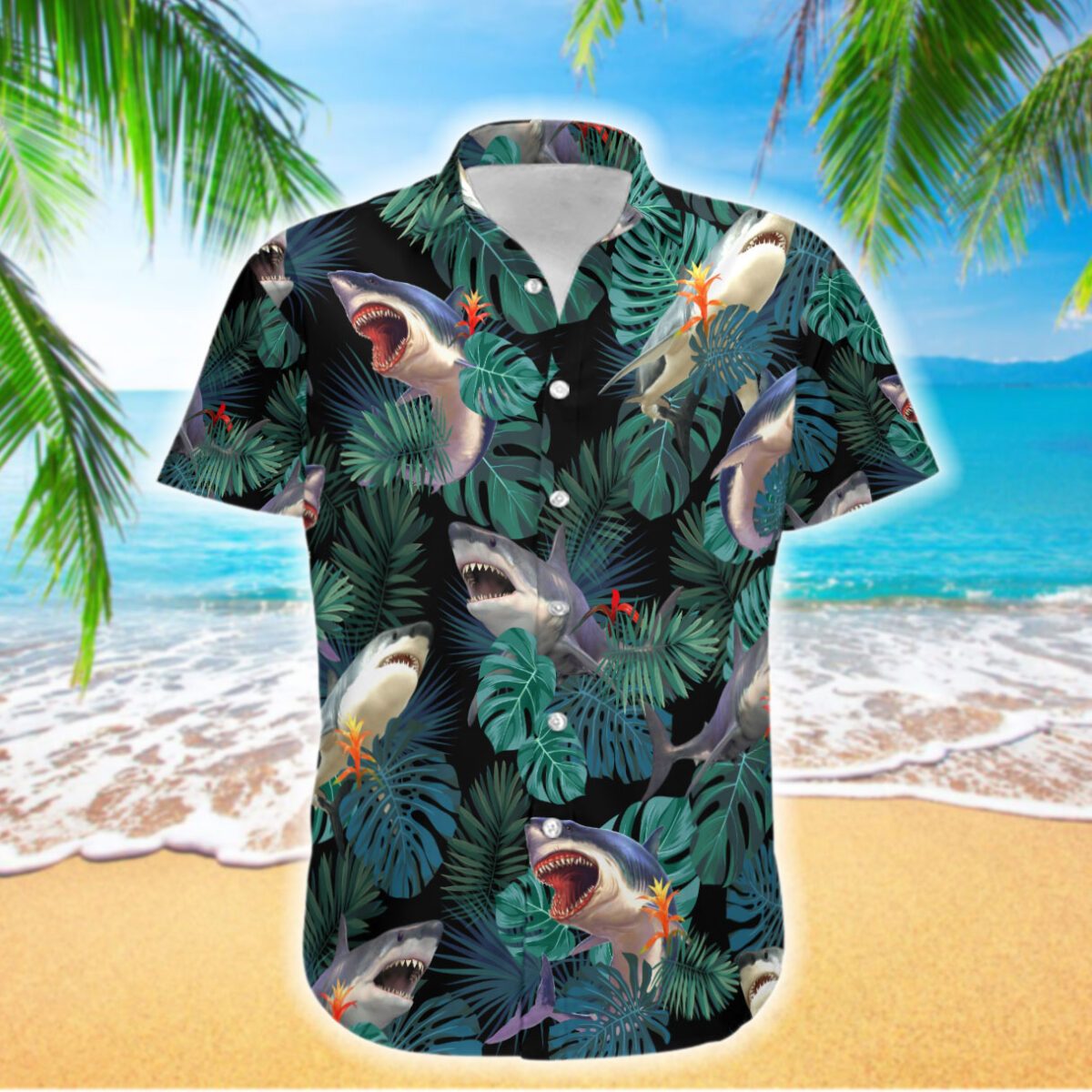Love Shark Hawaiian Shirt Pre11203 Love Shark Hawaiian Shirt Pre11203