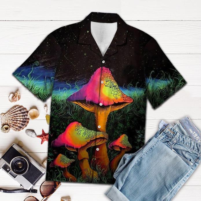 Lovely Mushroom Hawaiian Shirt Pre10418 1 » Cool Gifts for You - Mfamilygift Lovely Mushroom Hawaiian Shirt Pre10418 1