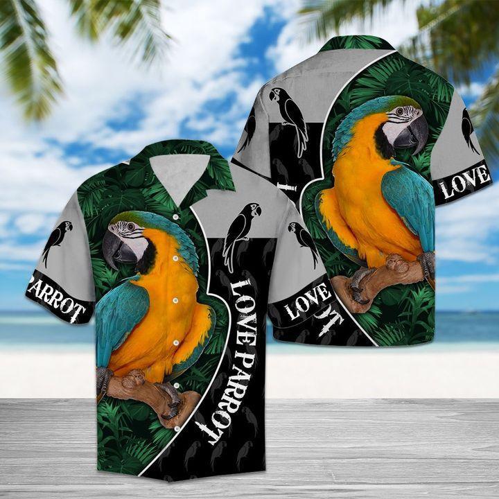 Lovely Parrot Hawaiian Shirt Pre12663