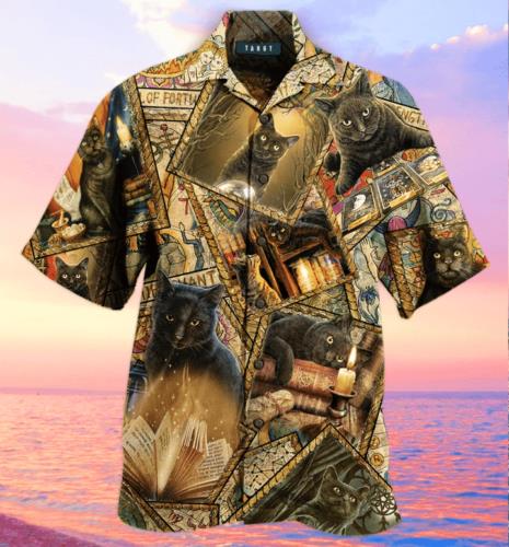 Magic Cats Hawaiian Shirt Pre12692