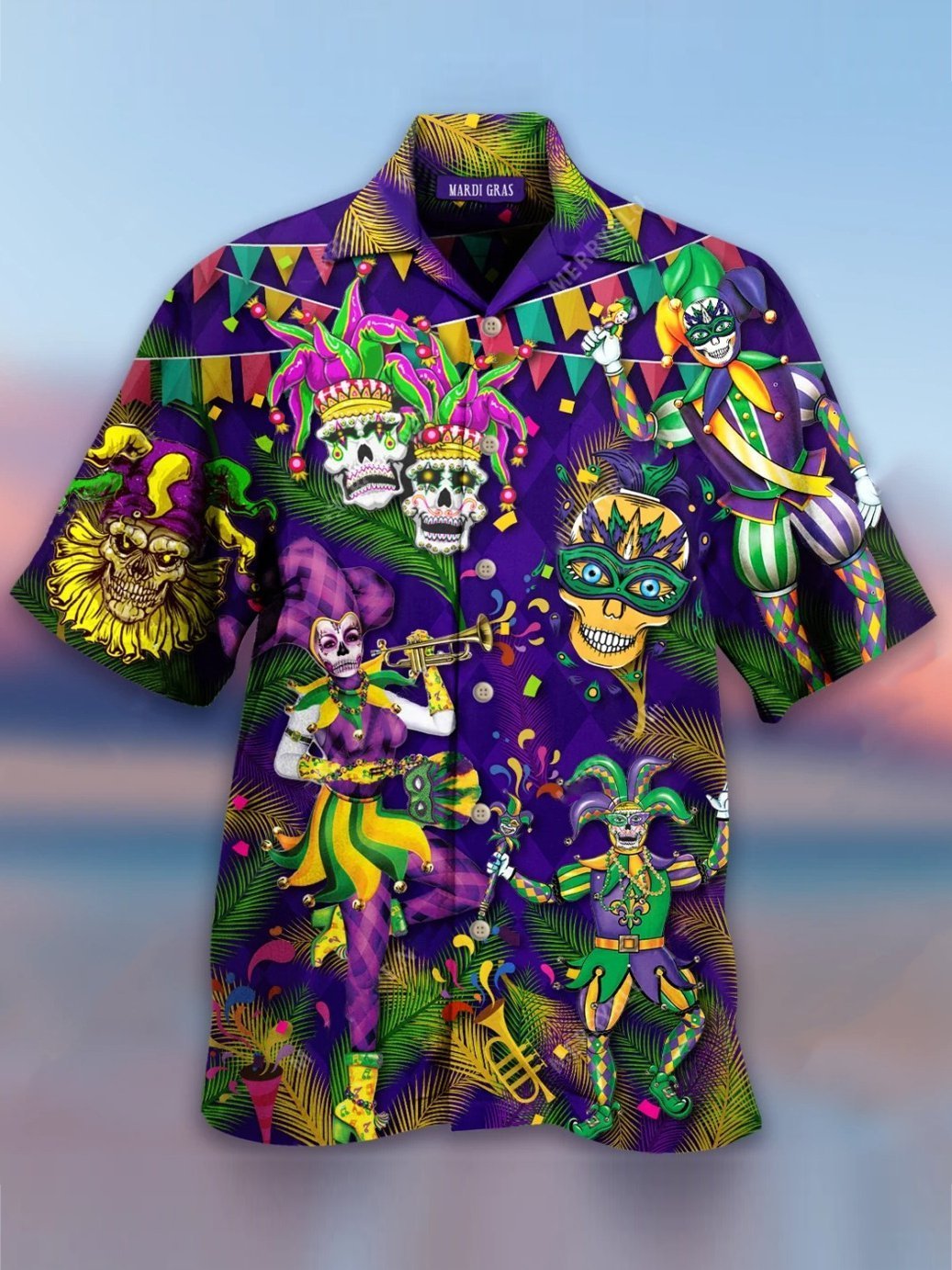 Mardi Gras Hawaiian Shirt Pre12733
