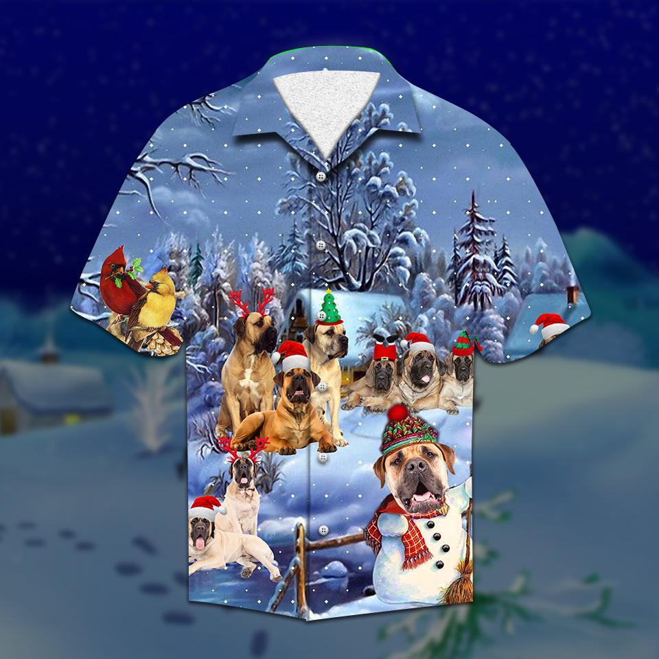 Mastiff Christmas Hawaiian Shirt Pre12713