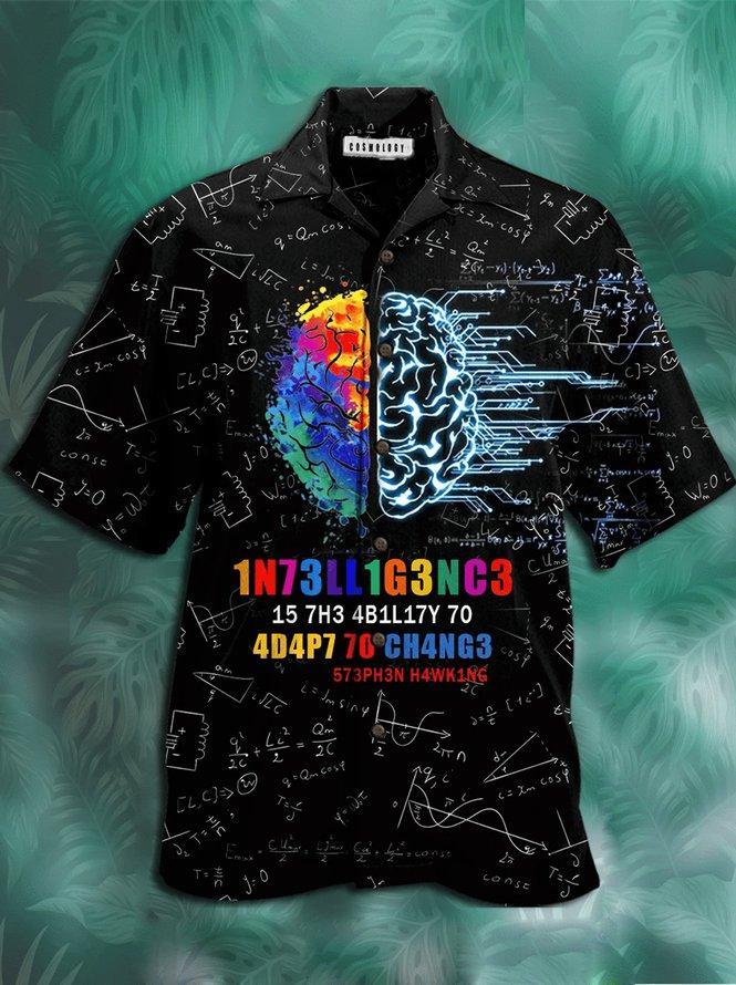 Math Brain Hawaiian Shirt Pre12724