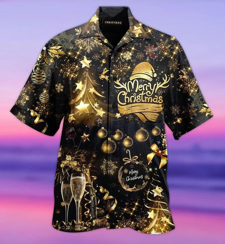 Merry Christmas Bling Black Hawaiian Shirt Pre12617 Merry Christmas Bling Black Hawaiian Shirt Pre12617