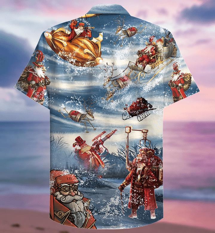 Merry Steampunk Christmas Hawaiian Shirt Pre12630 1 » Cool Gifts for You - Mfamilygift Merry Steampunk Christmas Hawaiian Shirt Pre12630 1