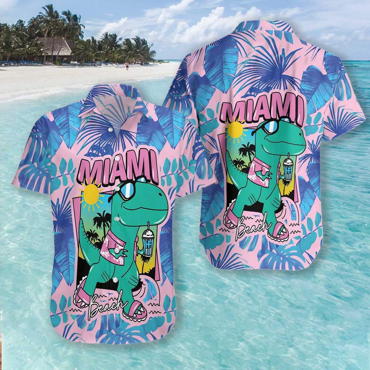 Miami South Beach Cool Hawaiian Shirt Pre12659 Miami South Beach Cool Hawaiian Shirt Pre12659