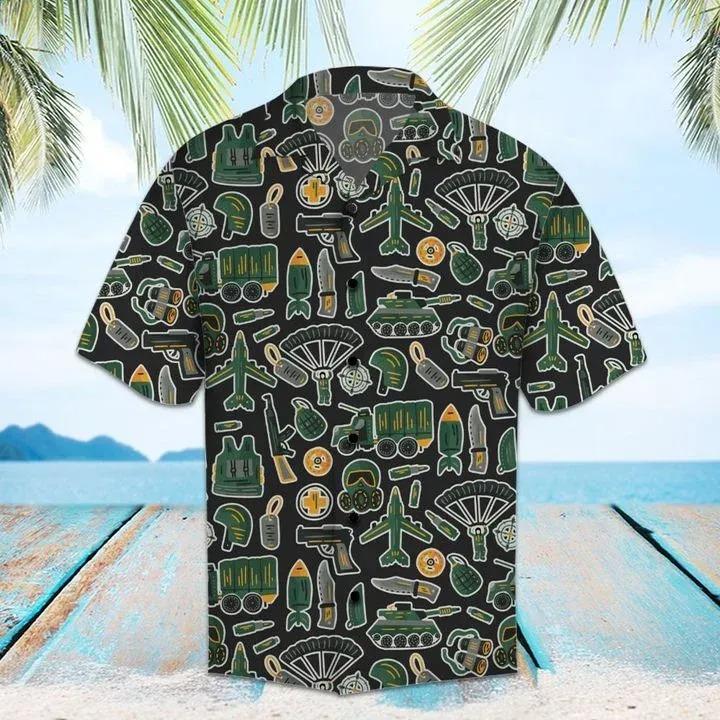 Military Hawaiian Shirt Pre12587