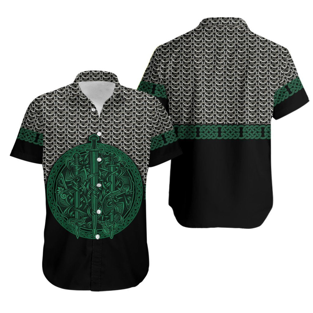 Mix Celtic Patterns Green Hawaiian Shirt Pre12620 Mix Celtic Patterns Green Hawaiian Shirt Pre12620