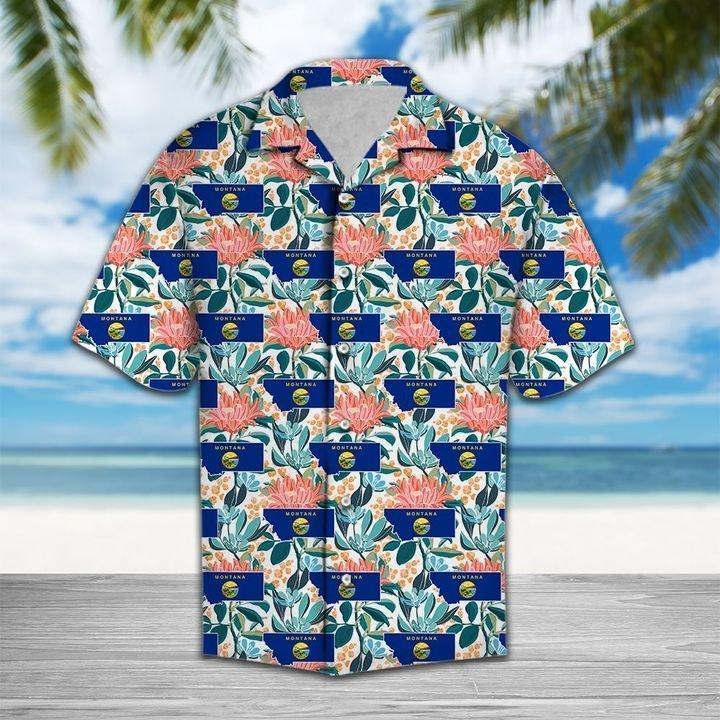 Montana Bitterroot Hawaiian Shirt Pre12582