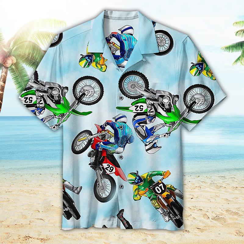 Motocross Hawaiian Shirt Pre10611