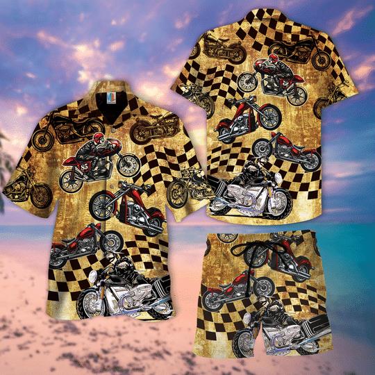 Motorcycle Hawaiian Shirt Pre11683