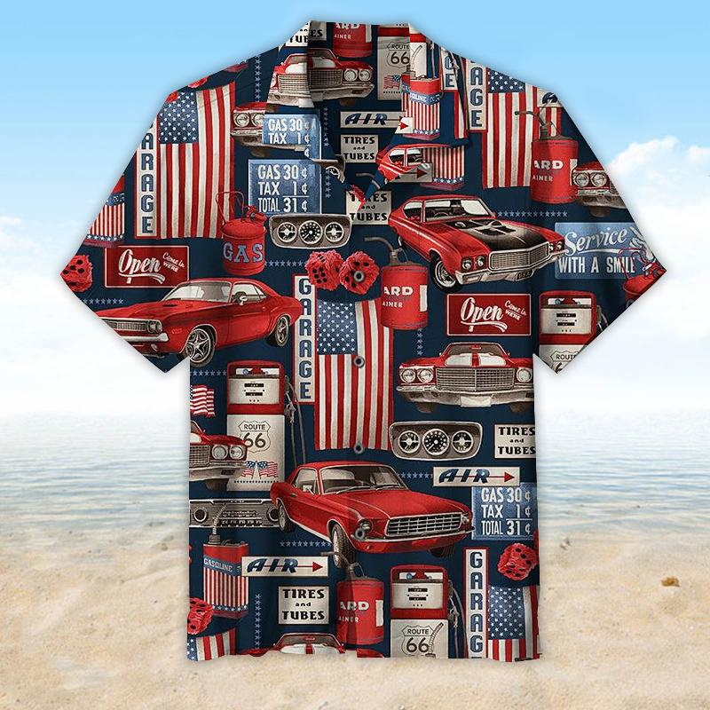 Muscle Car Hawaiian Shirt Pre10302
