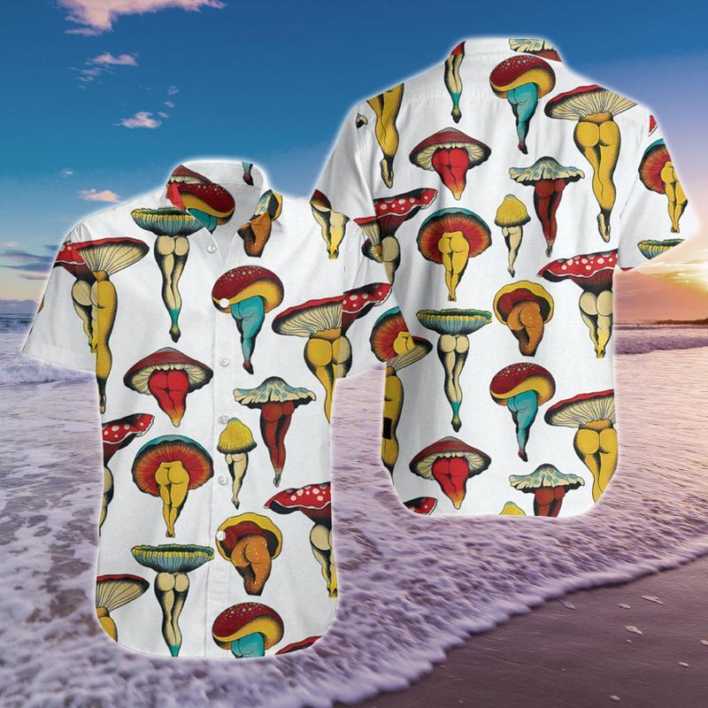Mushroom Hawaiian Shirt Pre12594