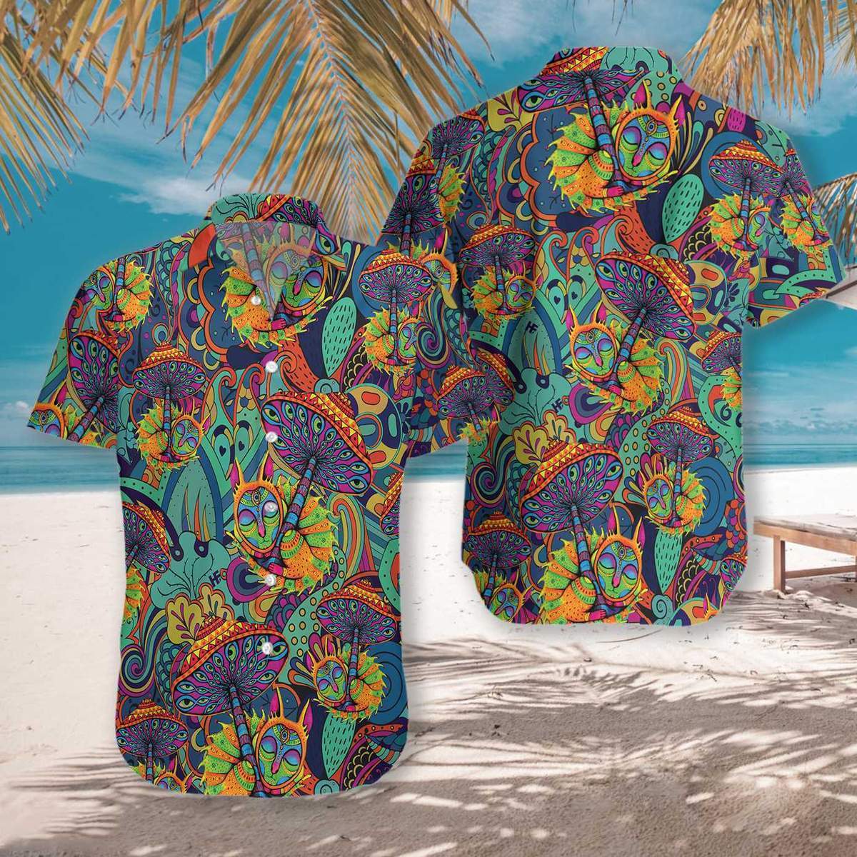Mushroom Hippie Hawaiian Shirt Pre12651 Mushroom Hippie Hawaiian Shirt Pre12651