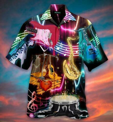 Musical Instruments Hawaiian Shirt Pre11754 Musical Instruments Hawaiian Shirt Pre11754
