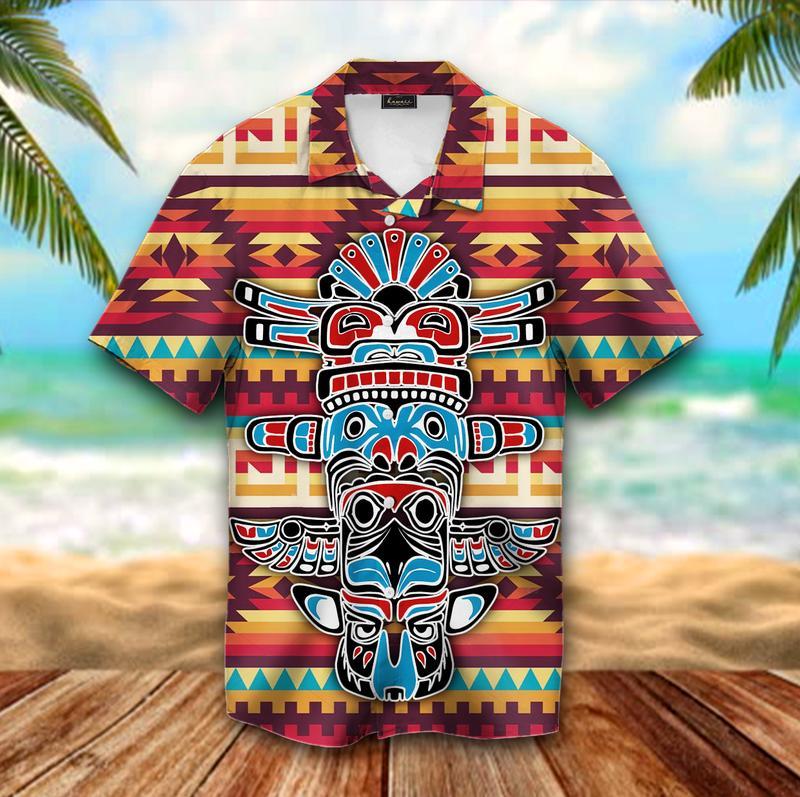Native American Classic Pattern Hawaiian Shirt Pre11100 Native American Classic Pattern Hawaiian Shirt Pre11100