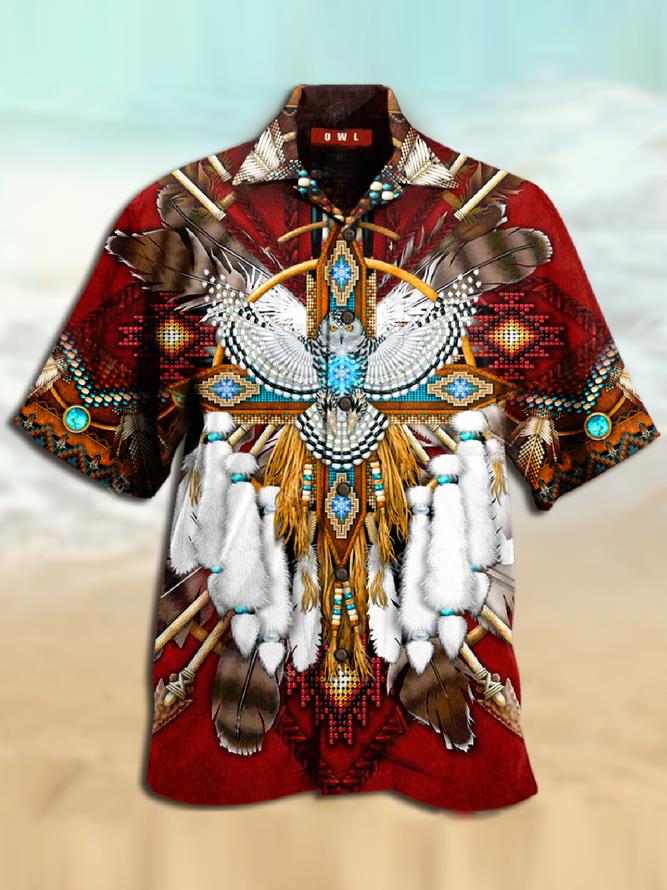 Native American Hawaiian Shirt Pre12643
