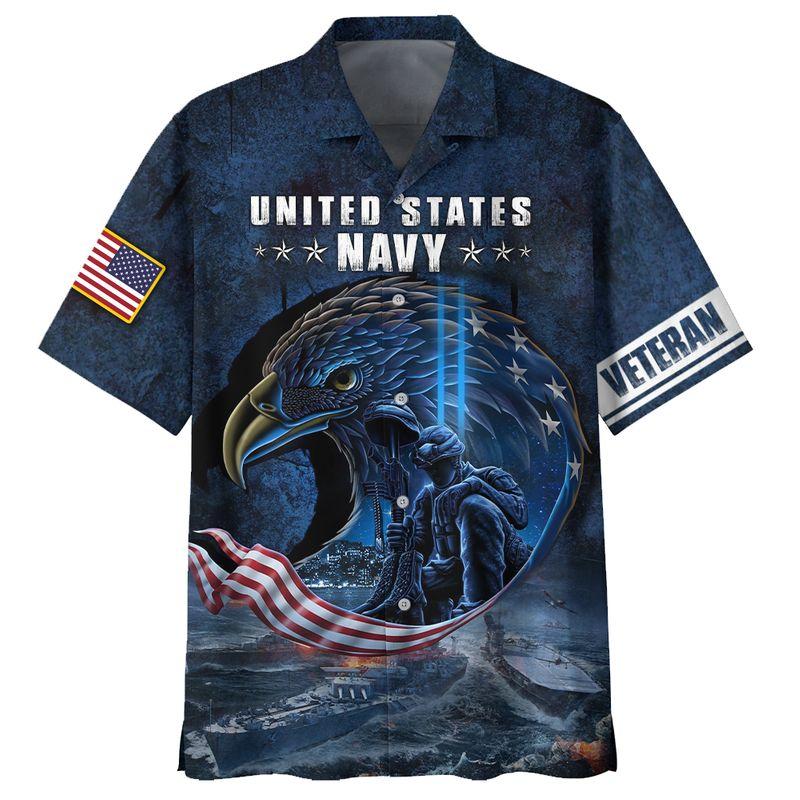 Navy Veteran Hawaiian Shirt Pre10649