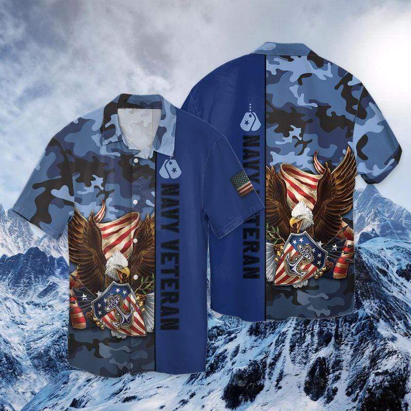 Navy Veteran Hawaiian Shirt Pre11707