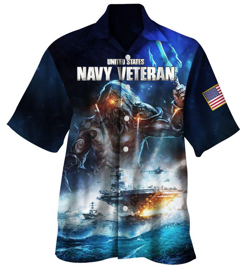 Navy Veteran Hawaiian Shirt Pre12640 Navy Veteran Hawaiian Shirt Pre12640