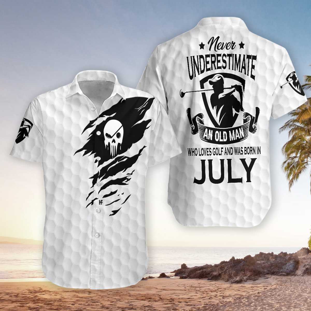 Never Underestimate A Golfer Born In July Hawaiian Shirt Pre12599 Never Underestimate A Golfer Born In July Hawaiian Shirt Pre12599
