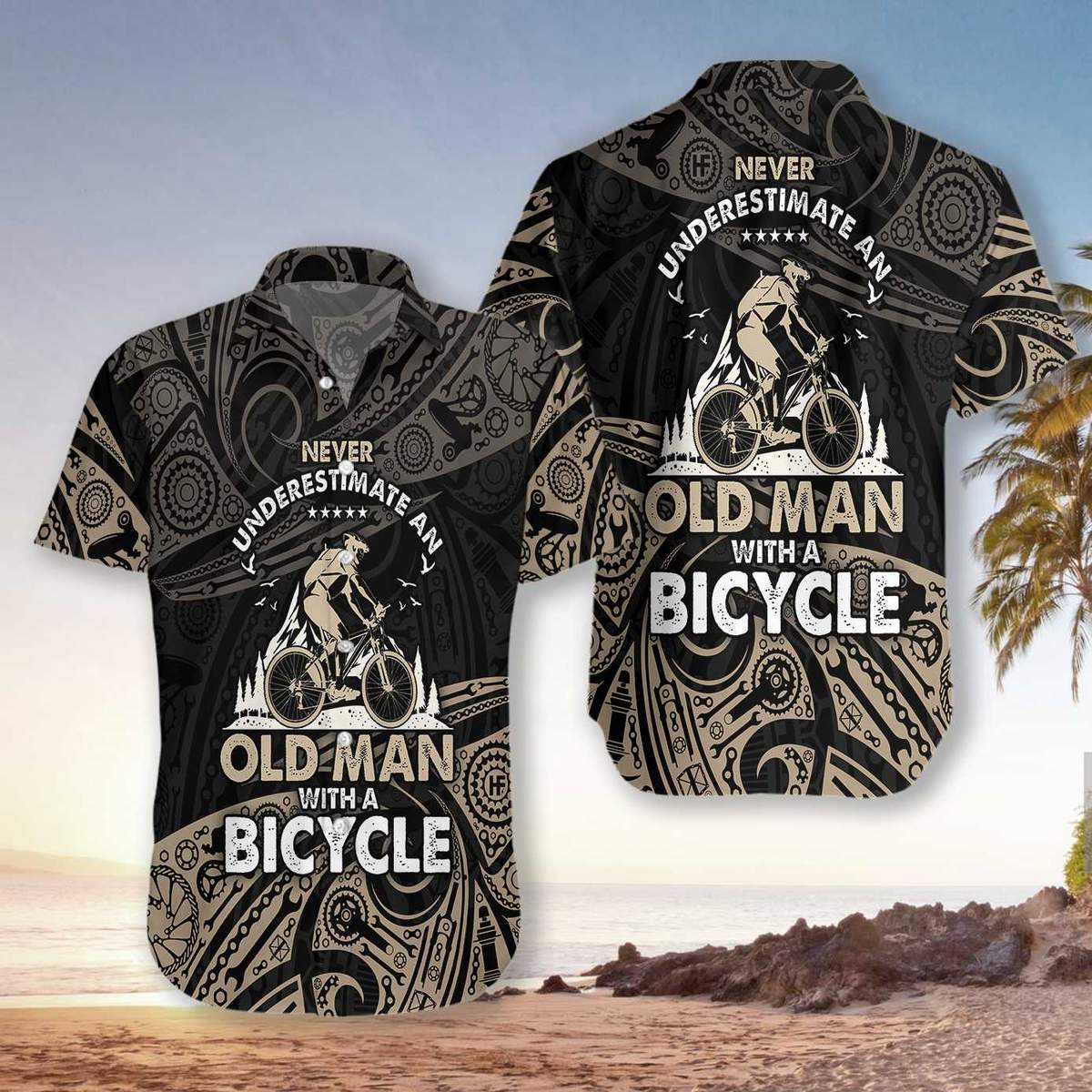 Never Underestimate An Old Men Unisex Hawaiian Shirt Pre12563