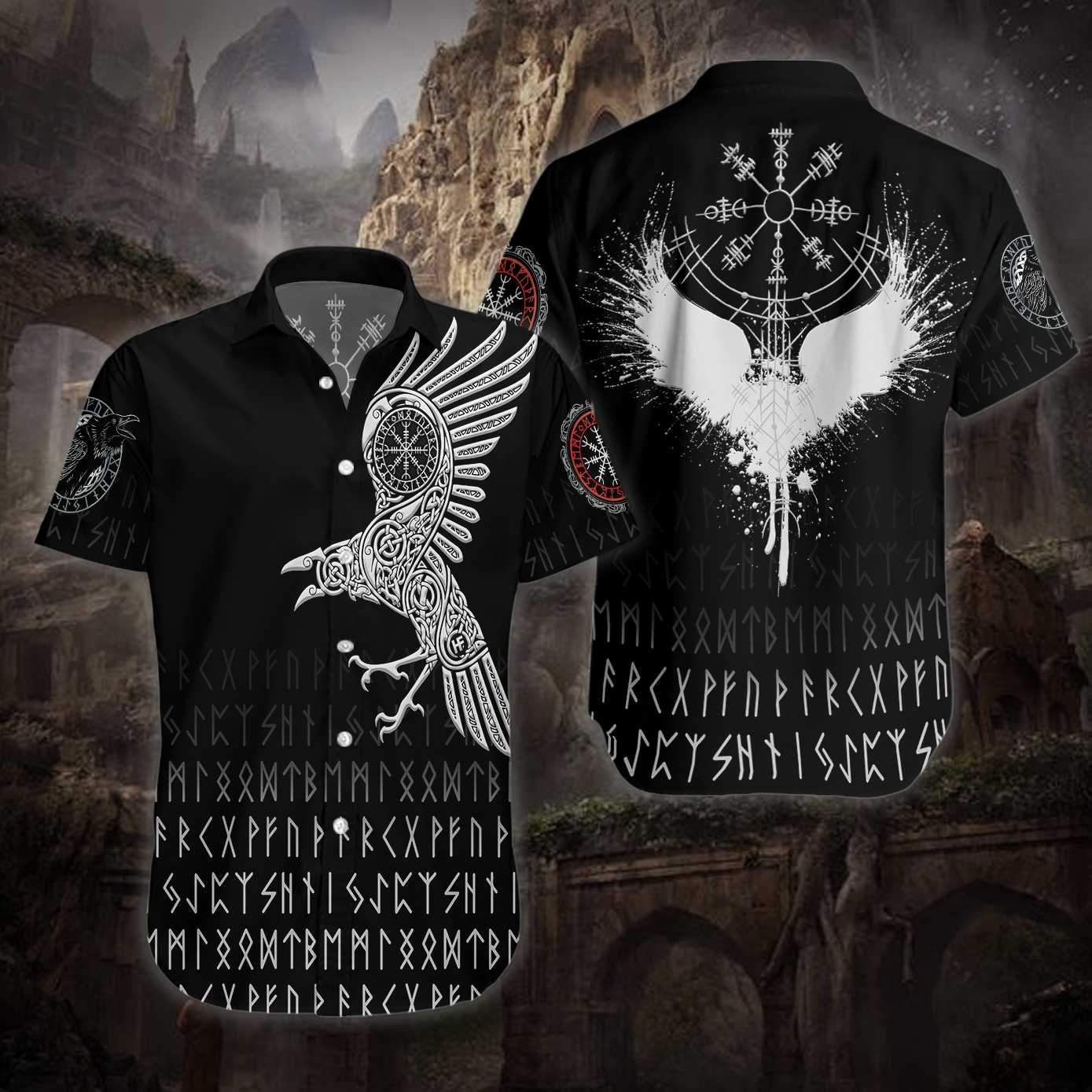 Norse Mythology The Raven Of Odin Hawaiian Shirt Pre11978 Norse Mythology The Raven Of Odin Hawaiian Shirt Pre11978