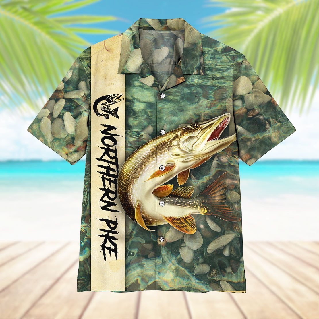 Northern Pike Fishing Hawaiian Shirt Pre11778
