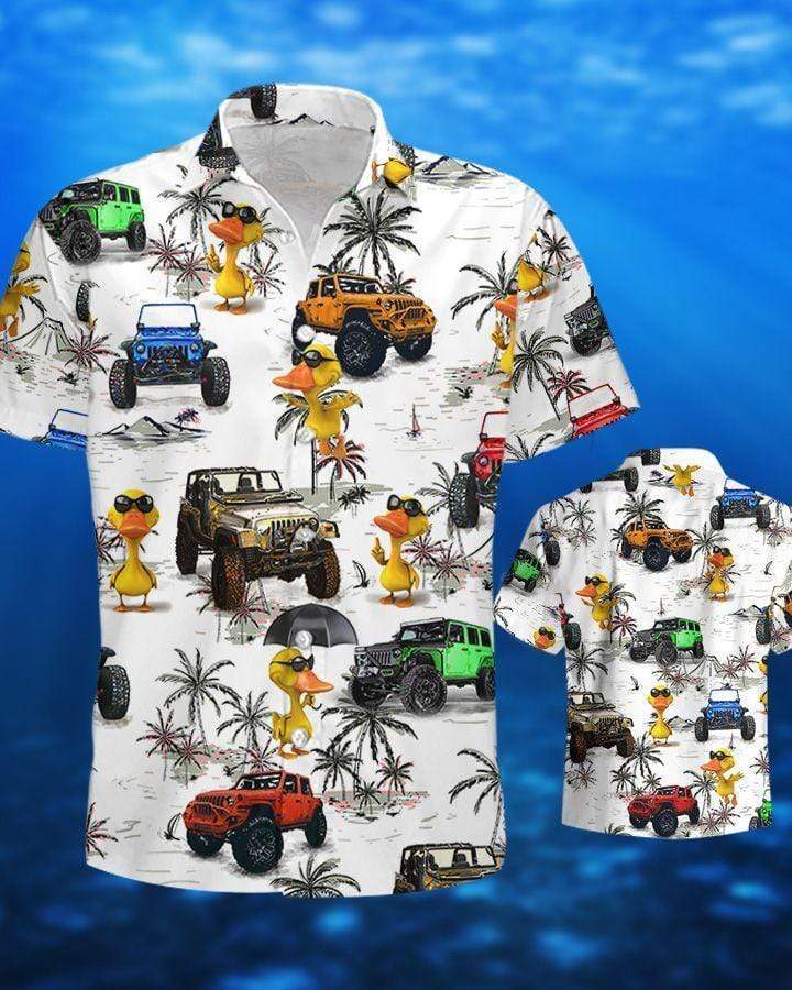 Ocean Jeep Duck Hawaiian Shirt Pre10688