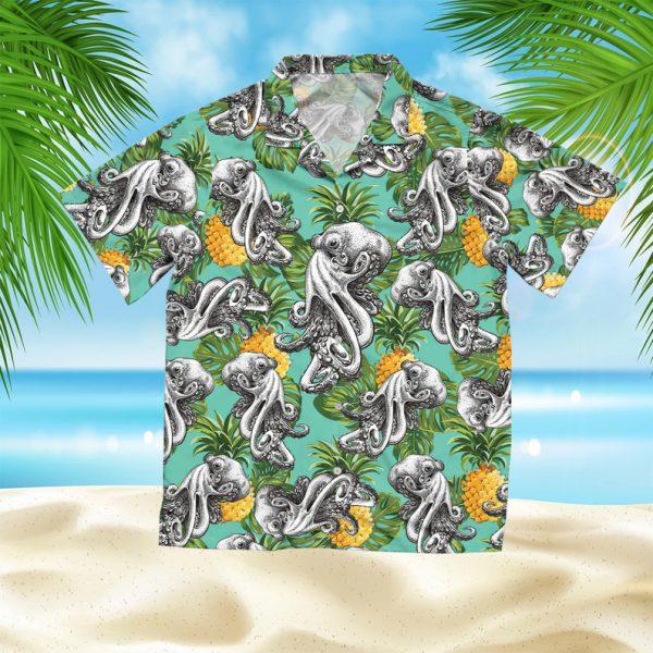 Octopus Summer Hawaiian Shirt Pre11162