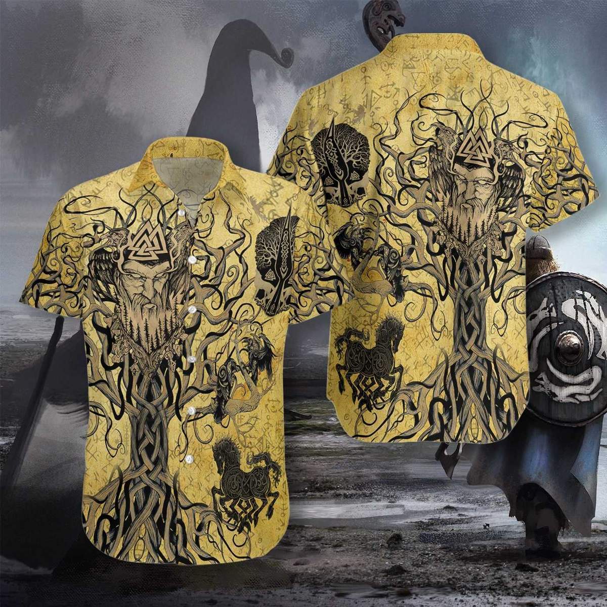 Odin Viking Hawaiian Shirt Pre12570 Odin Viking Hawaiian Shirt Pre12570
