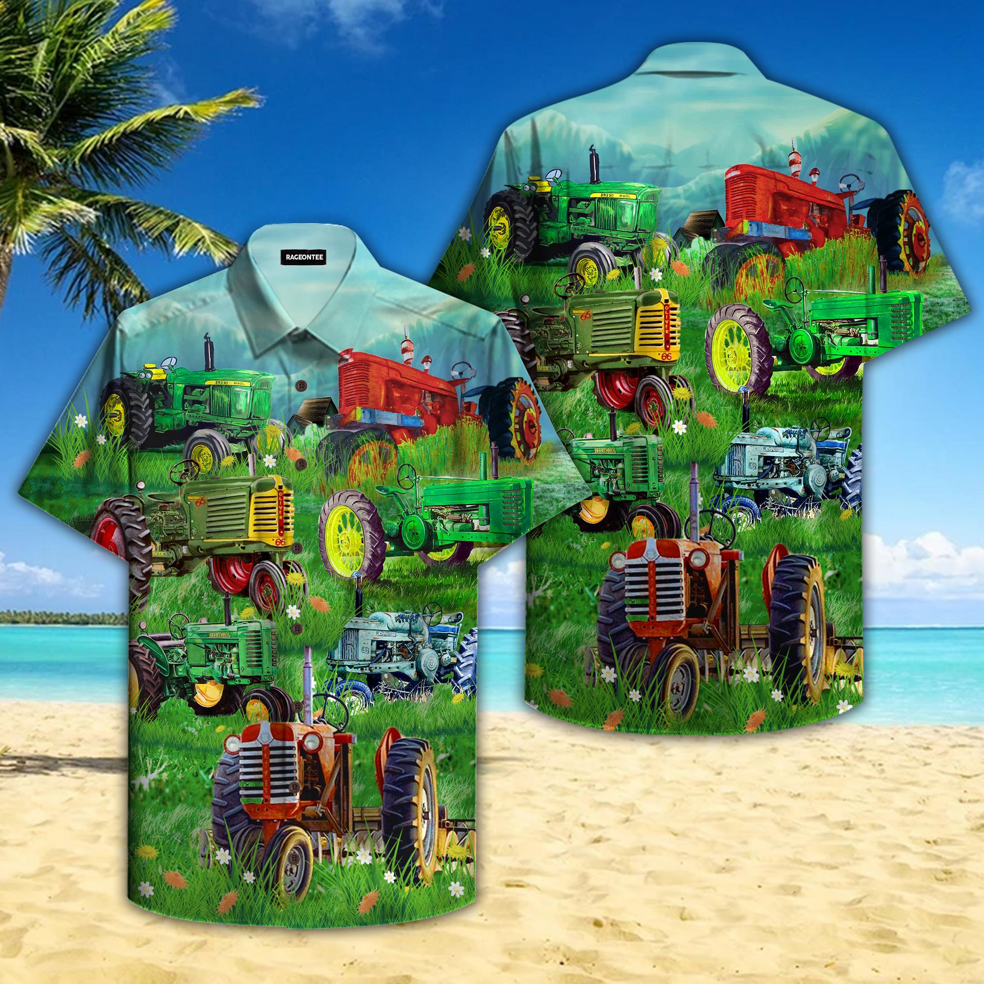 Old Tractor Hawaiian Shirt Pre11038 Old Tractor Hawaiian Shirt Pre11038