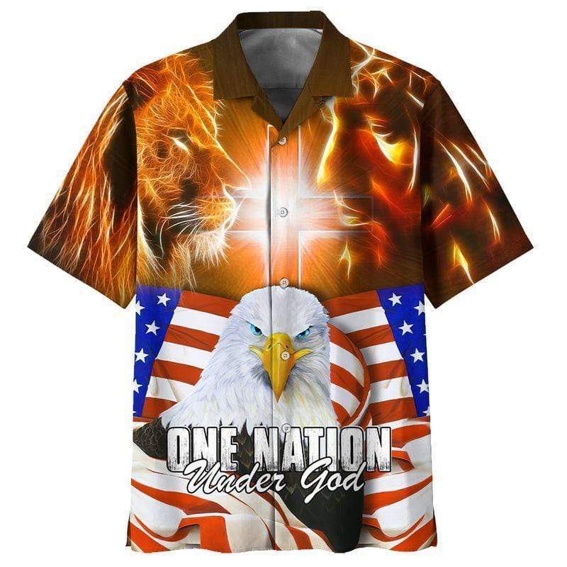 One Nation Under God Hawaiian Shirt Pre11380
