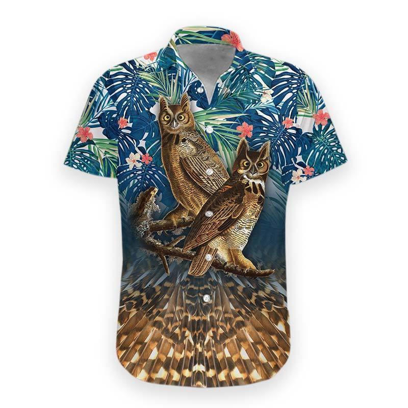 Owl Hawaiian Shirt Pre10746