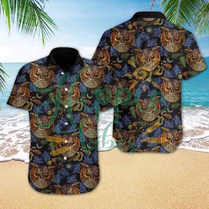 Owl Hawaiian Shirt Pre12530