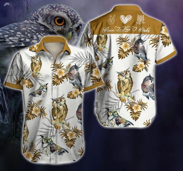 Owl Hawaiian Shirt Pre12531