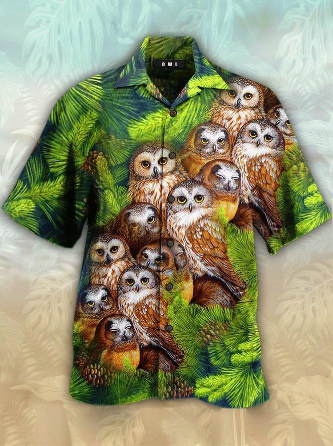 Owl Hawaiian Shirt Pre12558