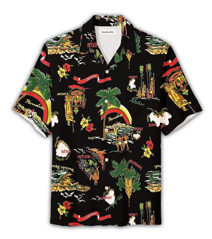 Paradise Wakiki Life Of Hawaii Aloha Hawaiian Shirt Pre12536