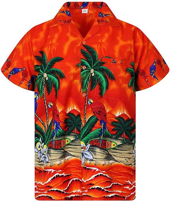 Parrot And Coconut Tree Hawaiian Shirt Pre12574 Parrot And Coconut Tree Hawaiian Shirt Pre12574