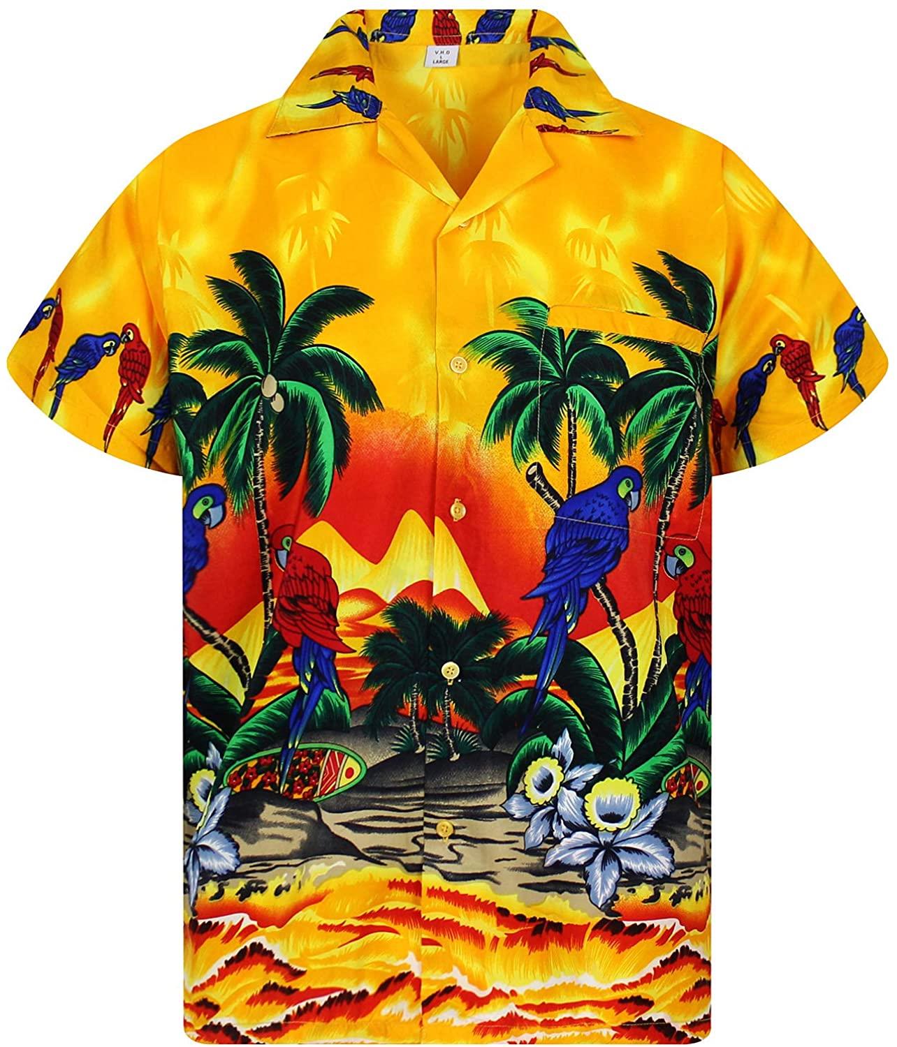Parrot Flowers Hawaiian Shirt Pre12575 Parrot Flowers Hawaiian Shirt Pre12575