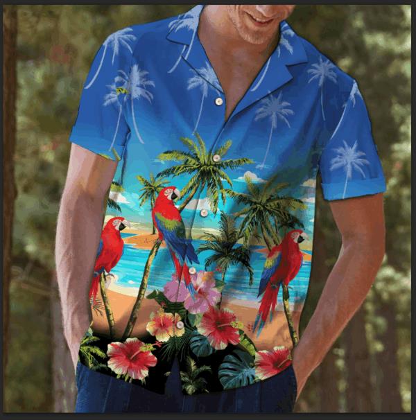 Parrot Hawaiian Shirt Pre12535