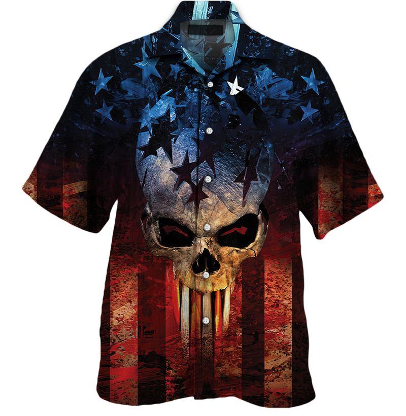 Patriot Skull Hawaiian Shirt Pre11150 Patriot Skull Hawaiian Shirt Pre11150