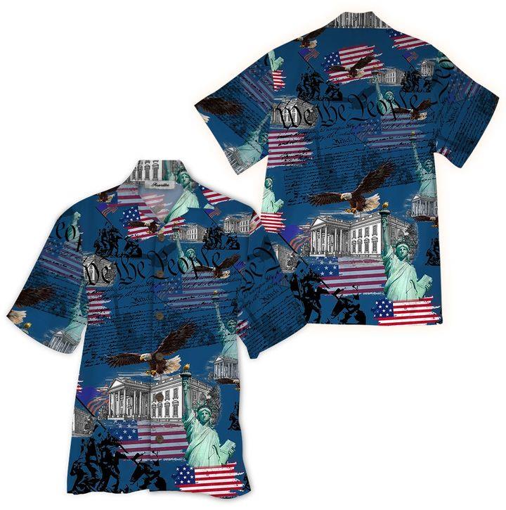 Patriotic Hawaiian Shirt Pre10214