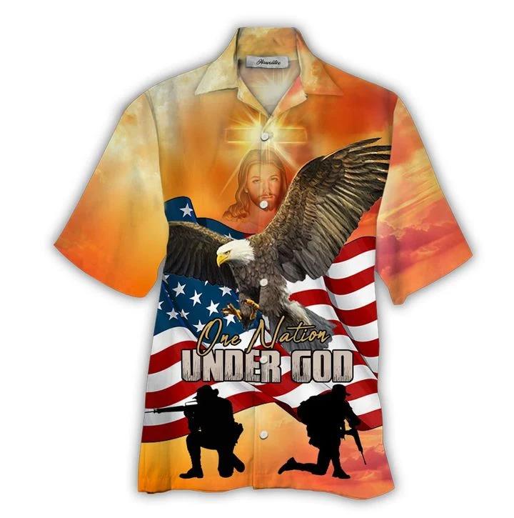 Patriotic Hawaiian Shirt Pre10244