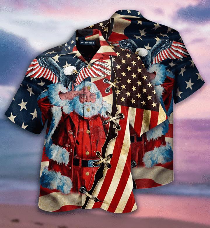 Patriotism America Christmas Hawaiian Shirt Pre11962