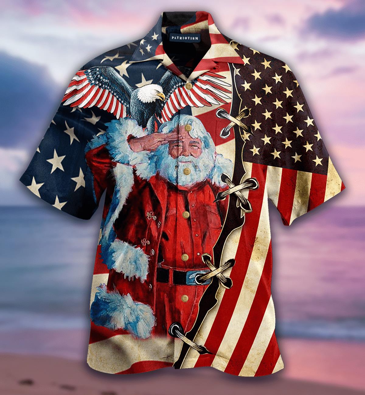 Patriotism America Christmas Unisex Hawaiian Shirt Pre12562 1 » Cool Gifts for You - Mfamilygift Patriotism America Christmas Unisex Hawaiian Shirt Pre12562 1