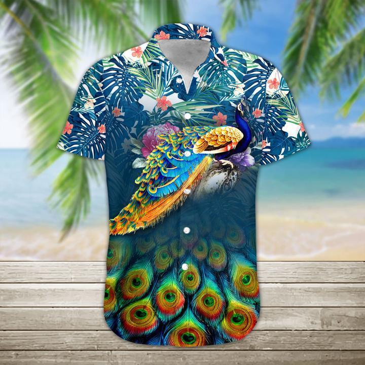 Peacock Hawaiian Shirt Pre12523